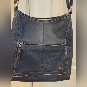 The Sak Navy Blue Leather Shoulder Bag